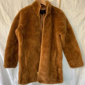J.Crew Zip-up Teddy/Plush Fleece Coat Size Small